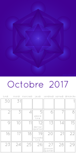 Calendrier octobre 2017